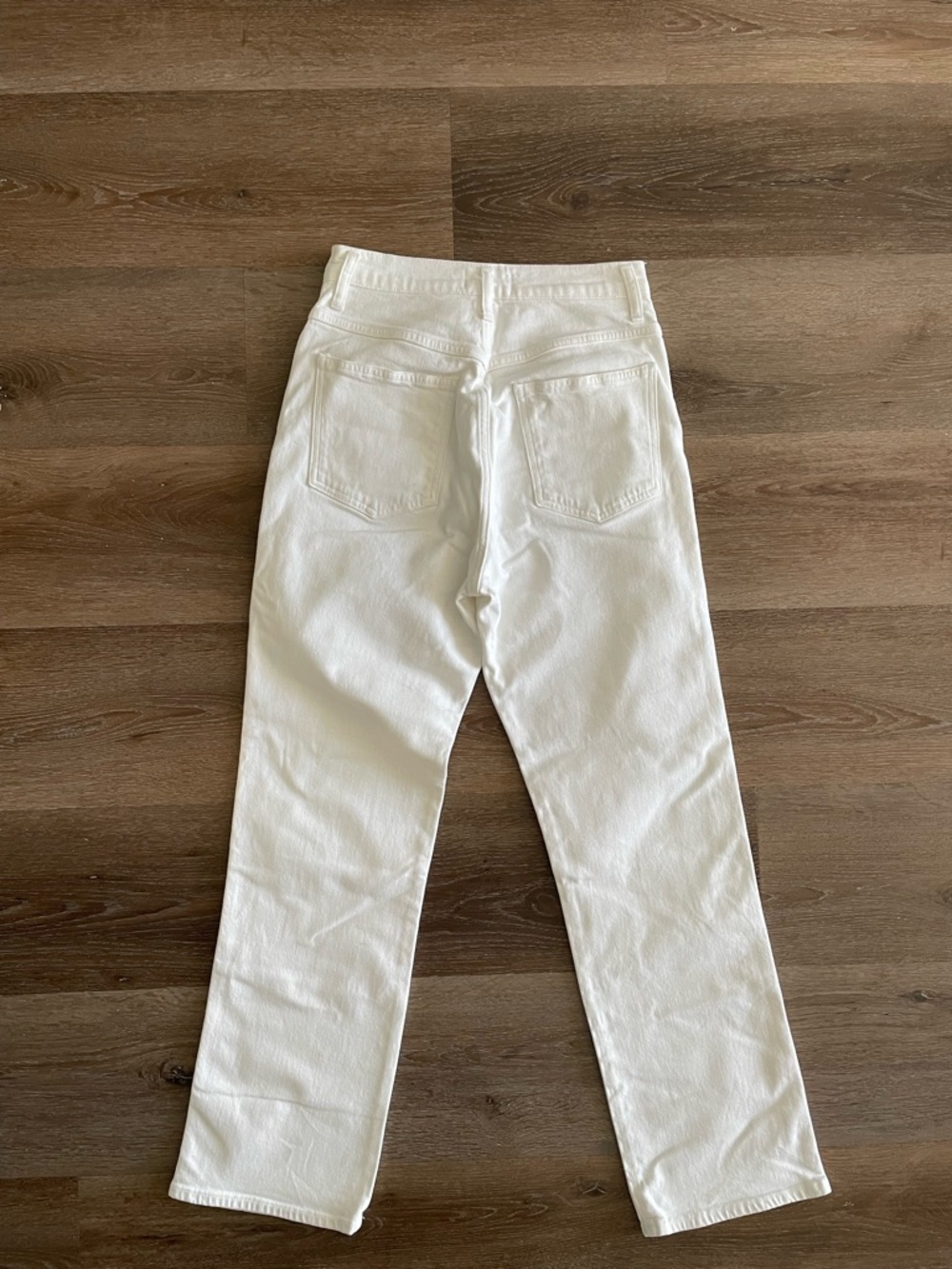 AGOLDE High-Rise Pinch Straight Leg Jeans in White - Picture 2 of 7